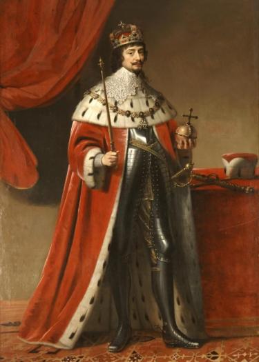 Ölgemälde, Kurfürst Friedrich V. mit Regalien