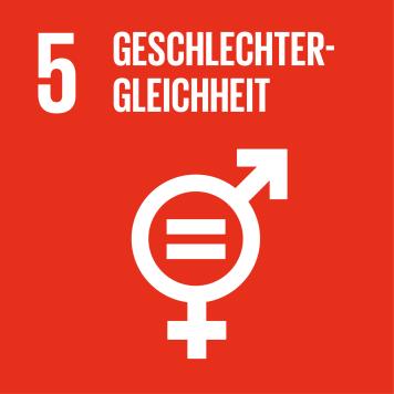 Icon Nr. 5 für Nachhaltigkeitsziele der UN: Geschlechtergleichheit
