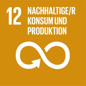 Icon Nr. 12 für Nachhaltigkeitsziele der UN: Nachhaltige/r Konsum und Produktion