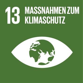 Icon Nr. 13 für Nachhaltigkeitsziele der UN: Massnahmen zum Klimaschutz