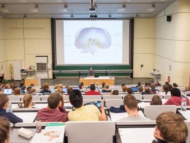 Photo of medical students attending a lecture