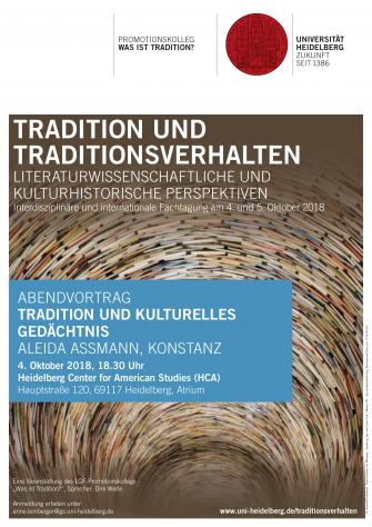 Plakat: Tradition und Traditionsverhalten