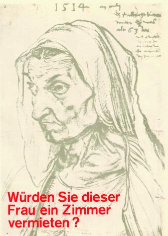 Plakat "Würden Sie dieser Frau ein Zimmer vermieten?" Klaus Staeck, 1972