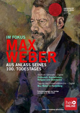 Plakat Im Fokus: Max Weber