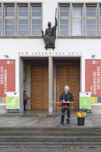Erstsemesterbegrüßung zum Wintersemester 2022/2023 durch Prof. Dr. Bernhard Eitel, Rektor der Universität Heidelberg