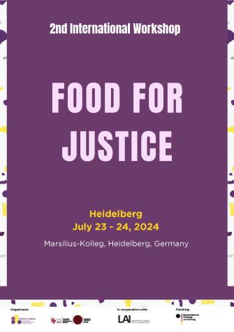 Plakat: Food for Justice