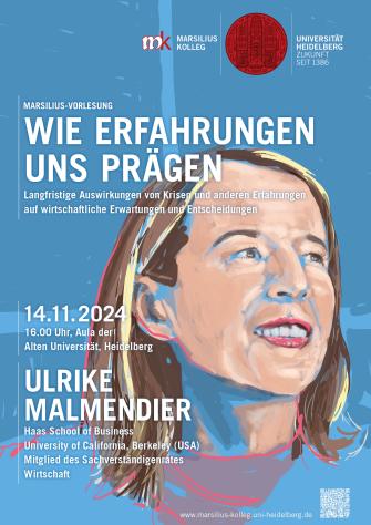 Marsilius-Vorlesung: Plakat Ulrike Malmendier