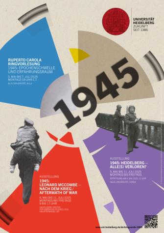 Ein Plakat zu den drei Veranstaltungen zum Kriegsende 1945